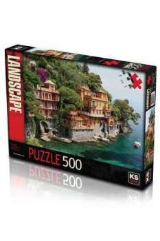 Seaside Villas near Portofino Puzzle 500 Parça 11231 KS Games - Thumbnail