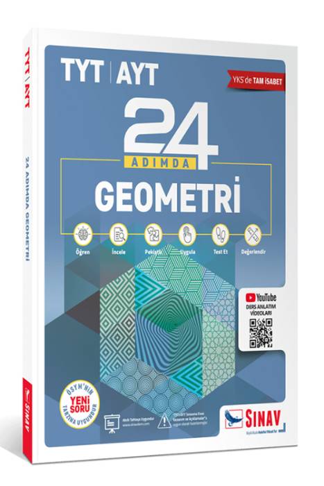 Sınav TYT AYT Geometri 24 Adımda Konu Anlatımlı Soru Bankası Sınav Yayınları