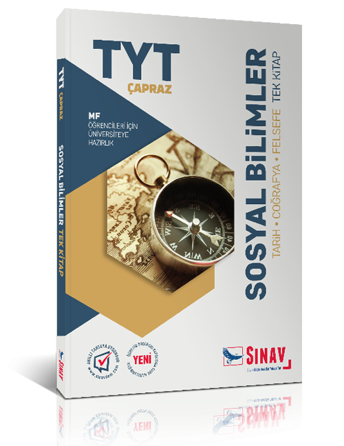 Sınav TYT Çapraz MF Öğrencileri İçin Sosyal Bilimler Tek Kitap Sınav Yayınları
