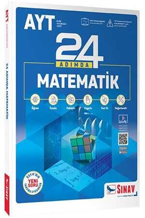 Sınav AYT Matematik 24 Adımda Konu Anlatımlı Soru Bankası Sınav Yayınları