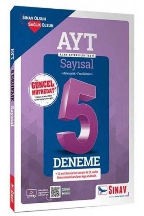 Sınav YKS AYT Sayısal 5 Deneme Sınav Yayınları