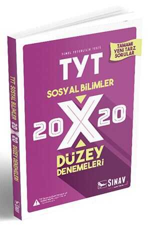 Sınav YKS TYT Sosyal Bilimler 20x20 Düzey Denemeleri Sınav Yayınları