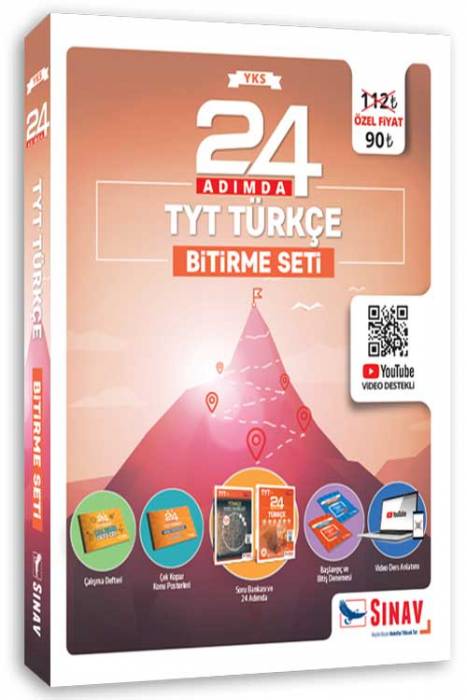 Sınav YKS TYT Türkçe 24 Adımda Bitirme Seti Sınav Yayınları