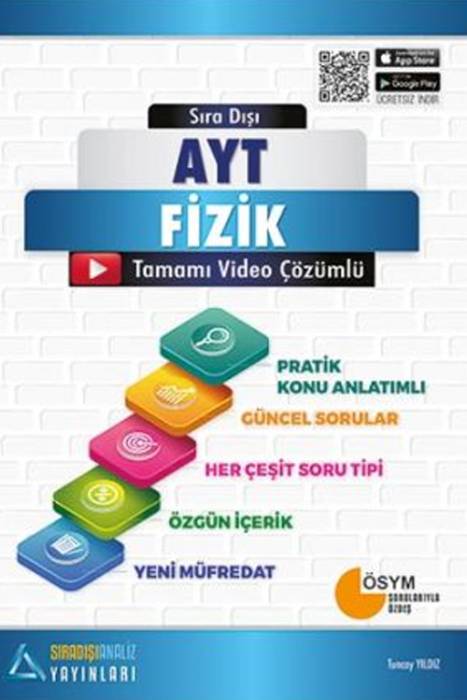 Sıradışı Analiz AYT Fizik Konu Özetli Tamamı Çözümlü Soru Bankası Sıradışı Analiz Yayınları