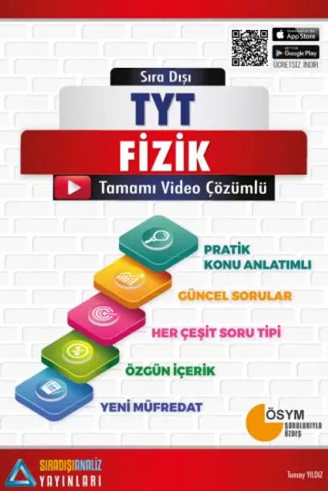 Sıradışı Analiz TYT Fizik Konu Özetli Tamamı Çözümlü Soru bankası Sıradışı Analiz Yayınları