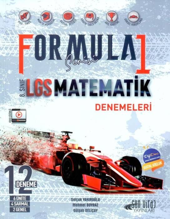 8. Sınıf LGS Matematik Formula Serisi 1. Dönem 12 Denemeleri Son Viraj Yayınları