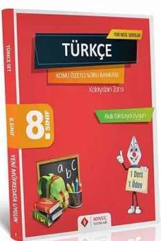Sonuç 8. Sınıf Türkçe Kazanım Merkezli Soru Kitapçığı Sonuç Yayınları - Thumbnail
