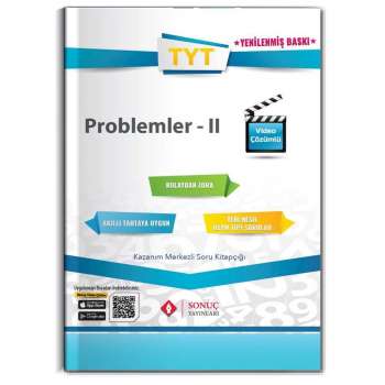 Sonuç YKS TYT Problemler-II Kazanım Merkezli Soru Kitapçığı Video Çözümlü Sonuç Yayınları - Thumbnail