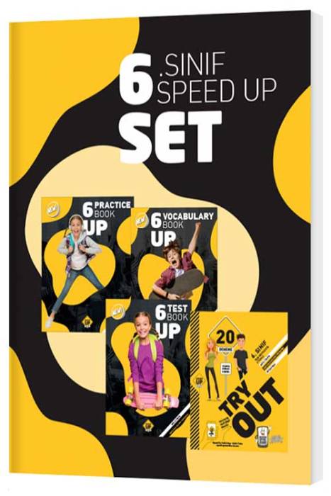 Speed Up 6. Sınıf Try Out + Test + Vocabulary + Practice Book 4 lü Set Speed Up Publishing