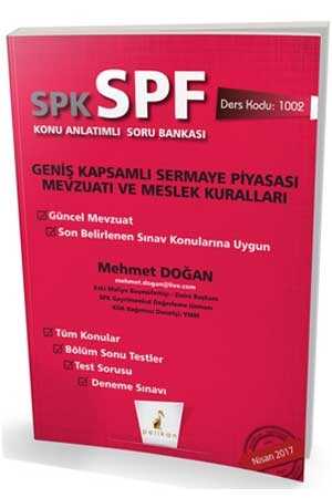 Pelikan SPK SPF 1002 Geniş Kapsamlı Sermaye Piyasası Mevzuatı Konu Anlatımlı Soru Bankası Pelikan Yayınları