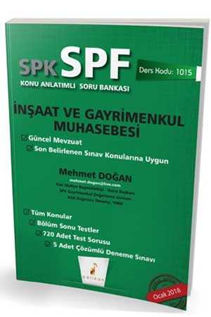 Pelikan SPK SPF 1015 İnşaat ve Gayrimenkul Muhasebesi Konu Anlatımlı Soru Bankası Pelikan Yayınları