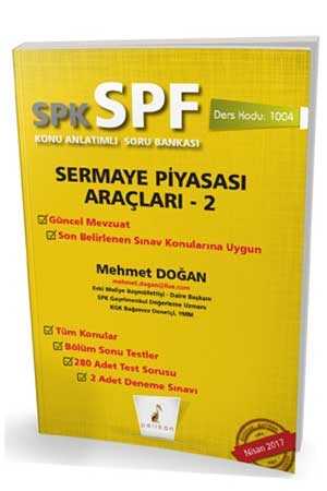 Pelikan SPK SPF 1004 Sermaye Piyasası Araçları 2 Konu Anlatımlı Soru Bankası Pelikan Yayınları
