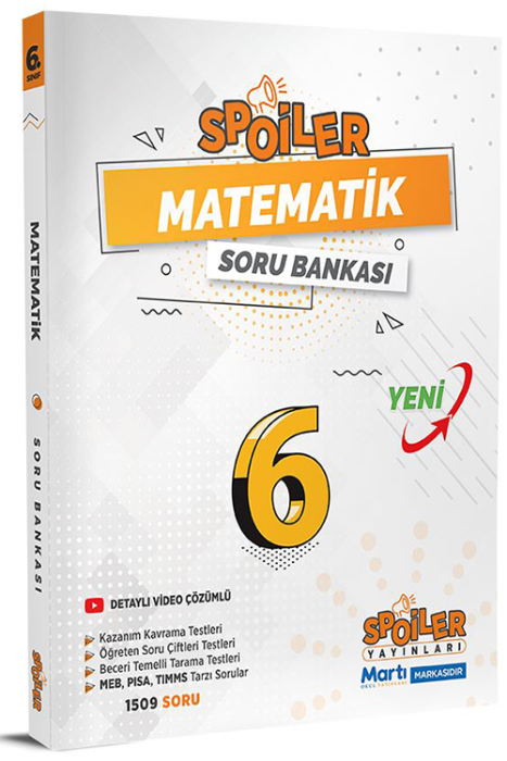 Spoiler 6. Sınıf Matematik Soru Bankası Spoiler Yayınları
