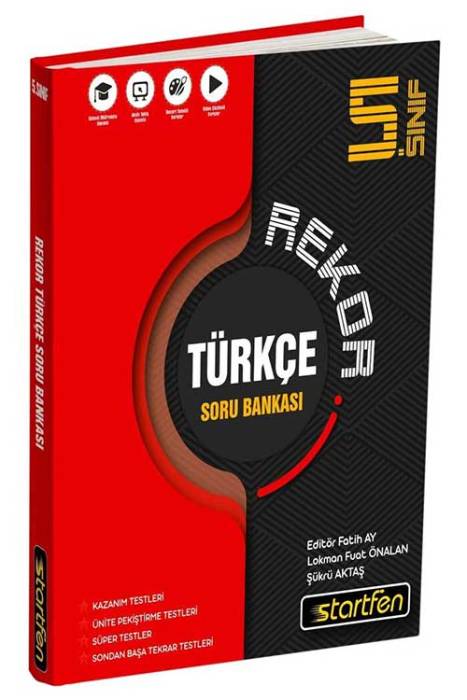 Startfen 5. Sınıf Türkçe Rekor Soru Bankası Starfen Yayınları