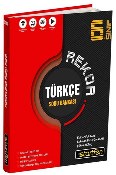 Startfen 6. Sınıf Türkçe Rekor Soru Bankası Startfen Yayınları