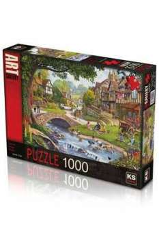 Summer Village Stream 1000 Parça Puzzle 20516 KS Games - Thumbnail