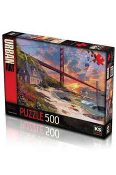 Sunset at Golden Gate 500 Parça Puzzle 11374 KS Games - Thumbnail