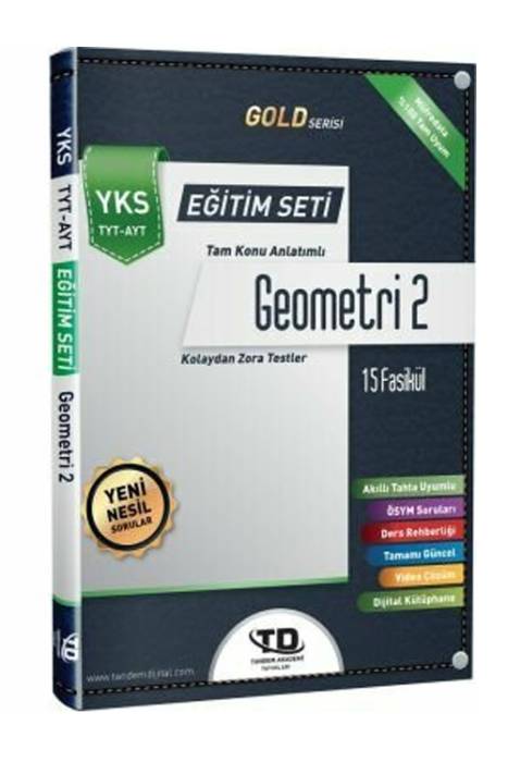 Tandem TYT-AYT Geometri Gold Serisi 2 Eğitim Seti Tandem Yayınları