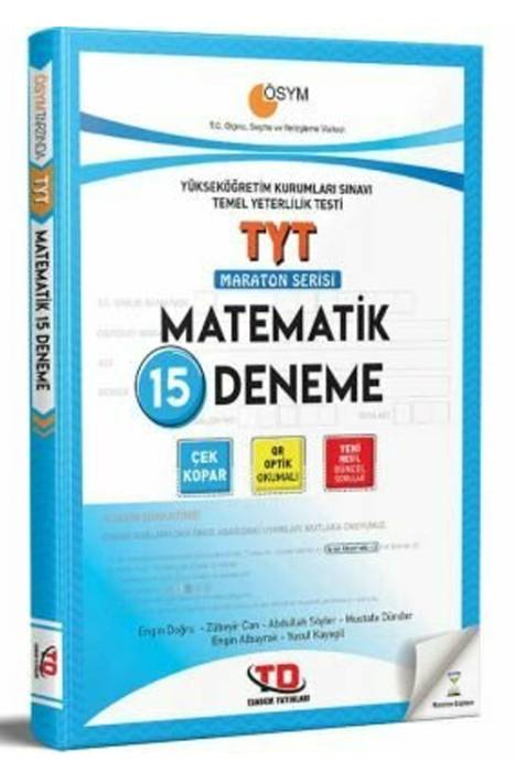 Tandem TYT Matematik Maraton Serisi 15 Deneme Tandem Yayınları