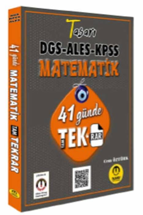 Tasarı Akademi KPSS ALES DGS 41 Günde Matematik Tekrar Tasarı Akademi Yayınları
