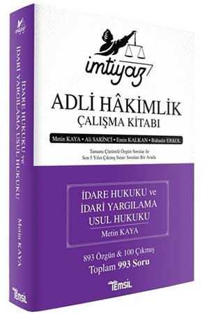 Temsil 2020 Adli Hakimlik İmtiyaz Çalışma Kitabı Temsil Yayınları