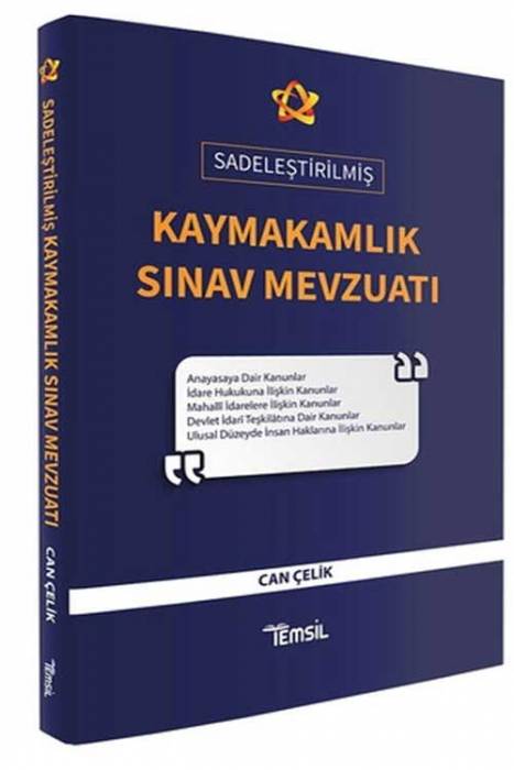 Temsil 2021 Sadeleştirilmiş Kaymakamlık Sınav Mevzuatı Temsil Yayınları