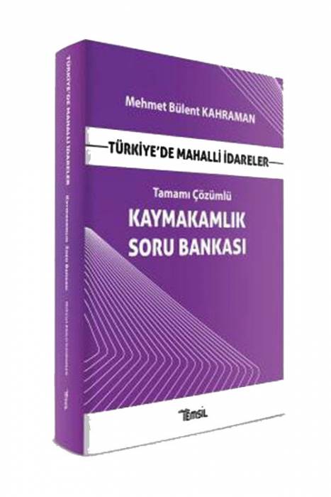 Temsil Kaymakamlık Türkiye de Mahalli İdareler Soru Bankası Temsil Yayınları