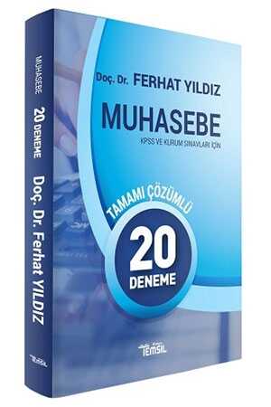 Temsil KPSS ve Kurum Sınavları İçin Muhasebe Tamamı Çözümlü 20 Deneme Temsil Yayınları
