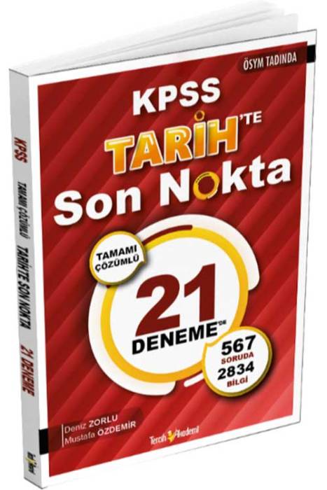 2024 KPSS Tarihte Son Nokta 21 Çözümlü Deneme Tercih Akademi Yayınları