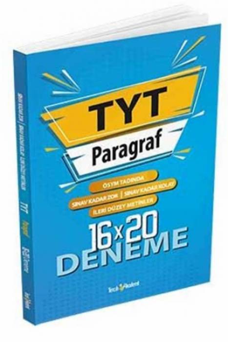 Tercih Akademi TYT Paragraf 16X20 Deneme Tercih Akademi Yayınları