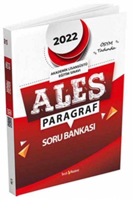 Tercih Akademi 2022 ALES Paragraf Soru Bankası Tercih Akademi Yayınları