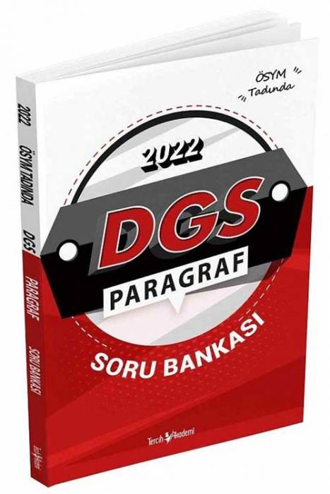 Tercih Akademi 2022 DGS Paragraf Soru Bankası Tercih Akademi Yayınları