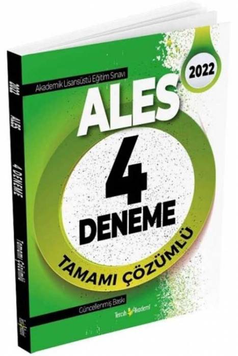 Tercih Akademi 2022 ALES Tamamı Çözümlü 4 Deneme Tercih Akademi Yayınları