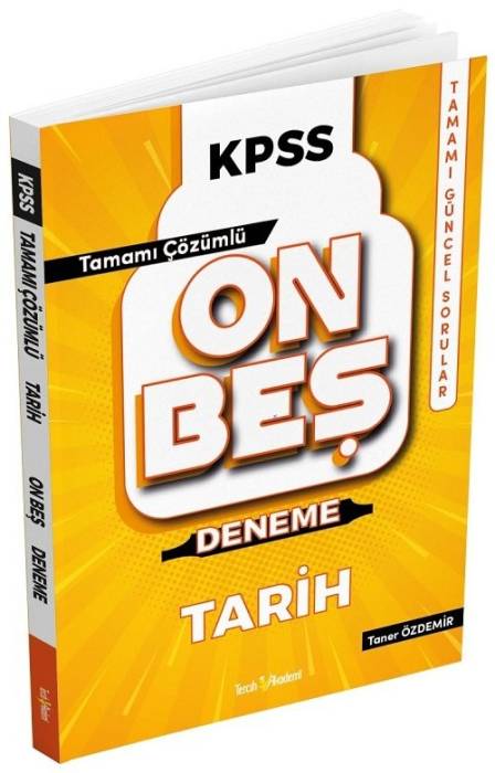 Tercih Akademi KPSS Tarih 15 Deneme Çözümlü Tercih Akademi Yayınları