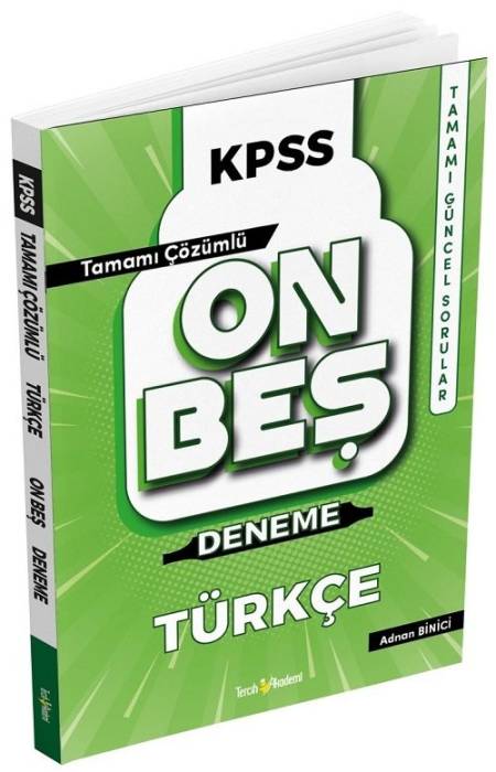 Tercih Akademi KPSS Türkçe 15 Deneme Çözümlü Tercih Akademi Yayınları