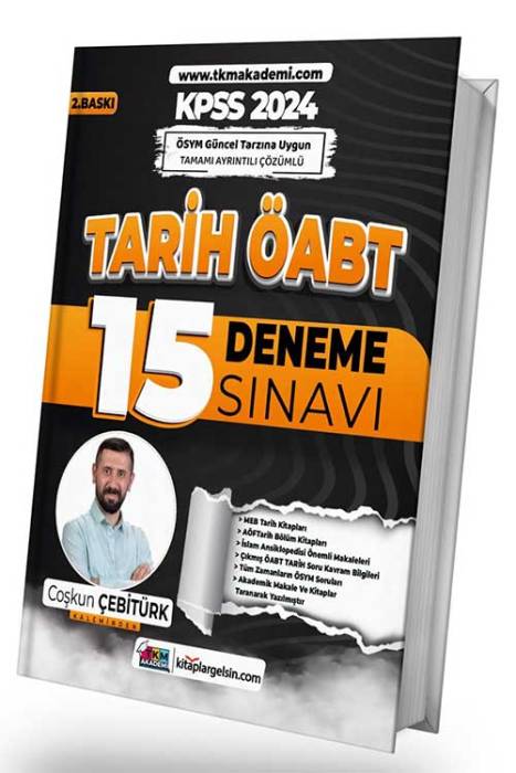 2024 ÖABT Tarih Öğretmenliği 5 Deneme Çözümlü TKM Akademi Yayınları