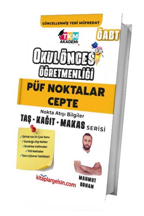 Okul Öncesi ÖABT'Nin Püf Noktaları Taş - Kağıt - Makas Serisi TKM Akademi Yayınları