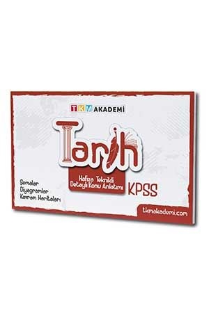 TKM Akademi KPSS Hafıza teknikleri Destekli Tarih Konu Anlatım Kitabı TKM Akademi Yayınları