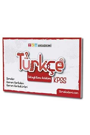 TKM Akademi KPSS Türkçe Konu Anlatım Kitabı TKM Akademi Yayınları
