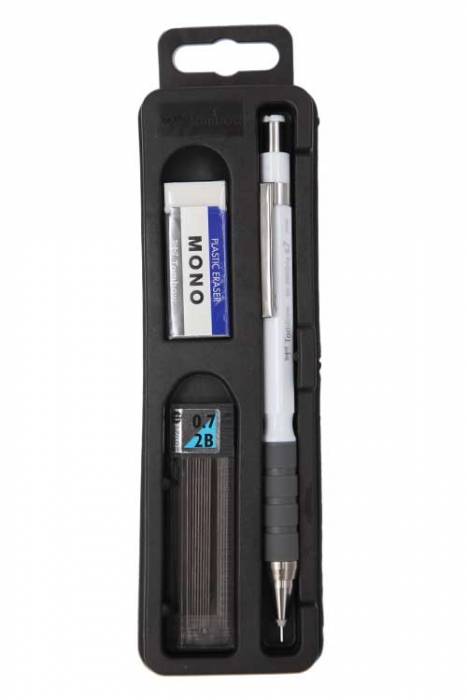 Tombow SH-300 Grip 0.7 Beyaz Versatil Kalem Plastik Kutulu Okul Seti