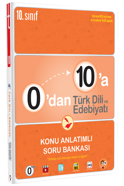 Tonguç 10. Sınıf 0 dan 10 a Türk Dili ve Edebiyatı Konu Anlatımlı Soru Bankası Tonguç Akademi