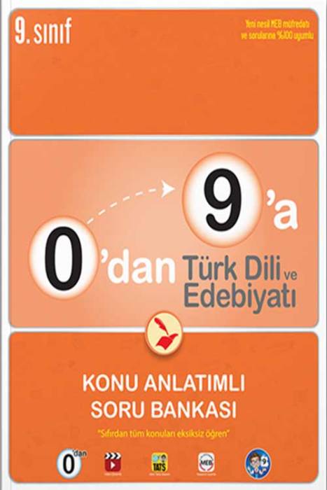 0'dan 9'a Türk Dili ve Edebiyatı Konu Anlatımlı Soru Bankası Tonguç Akademi Yayınları