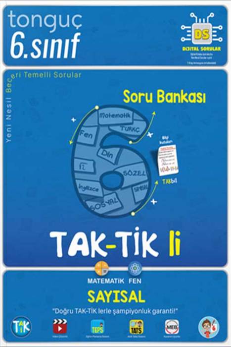 6. Sınıf Taktikli Sayısal Soru Bankası Tonguç Akademi Yayınları