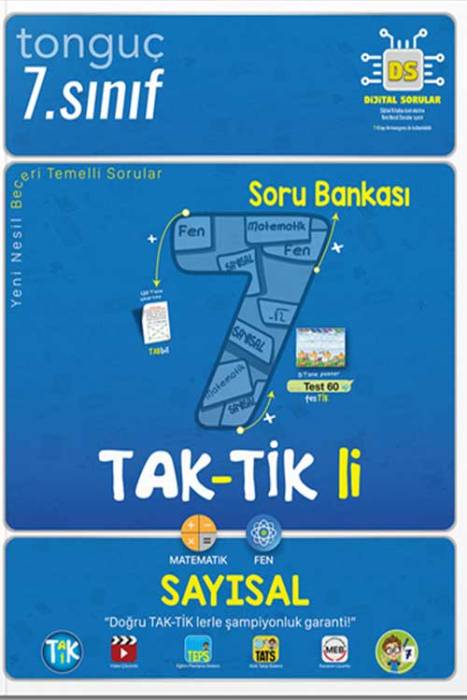 7. Sınıf TAKTİKLİ Sayısal Soru Bankası Tonguç Akademi Yayınları