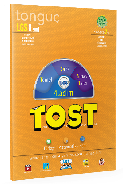 Tonguç Akademi 8. Sınıf LGS 4. Adım Tost Test Tonguç Akademi Yayınları