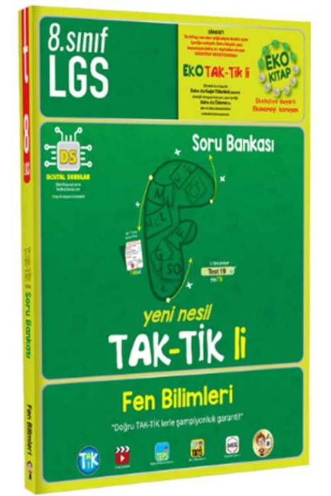 8. Sınıf LGS Fen Bilimleri Taktikli Eko Soru Bankası Tonguç Akademi Yayınları