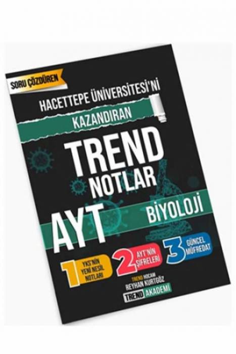Trend Akademi YKS AYT Biyoloji Hacettepe Üniversitesini Kazandıran Trend Notlar