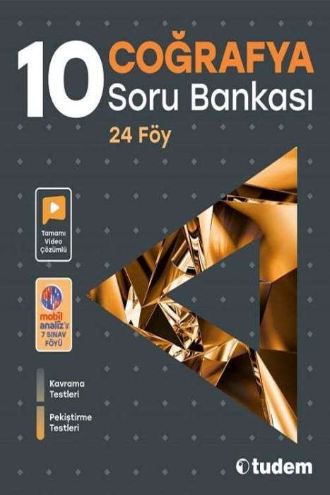 Tudem 10. Sınıf Coğrafya Soru Bankası Tudem Yayınları