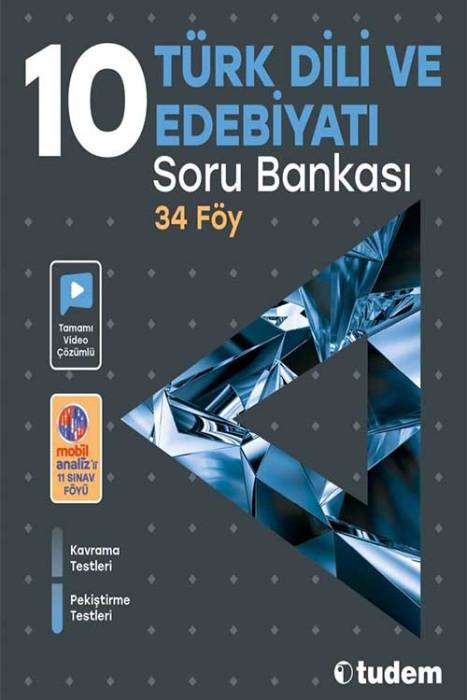 Tudem 10. Sınıf Türk Dili ve Edebiyatı Soru Bankası Tudem Yayınları