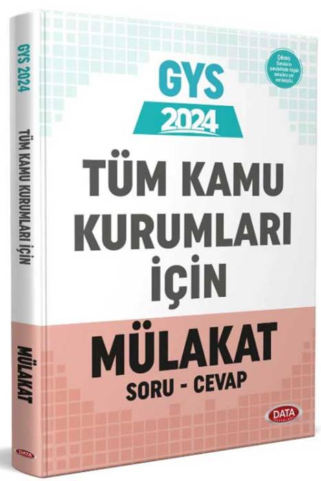 2024 Tüm Kamu Kurumları GYS Mülakat Soru Cevap Data Yayınları